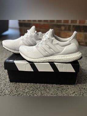adidas All-White Ultra Boost Sneakers